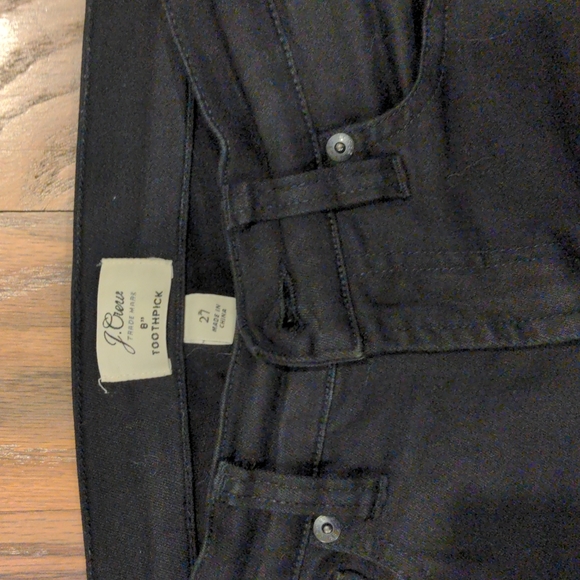 J Crew Toothpick Jean Sz 27 - Picture 3 of 5